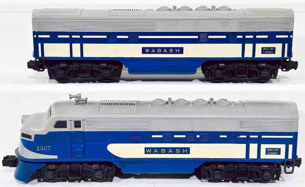 Lionel Postwar O Gauge 2367 Wabash A -B F-3 Diesel Units (1 of 6)
