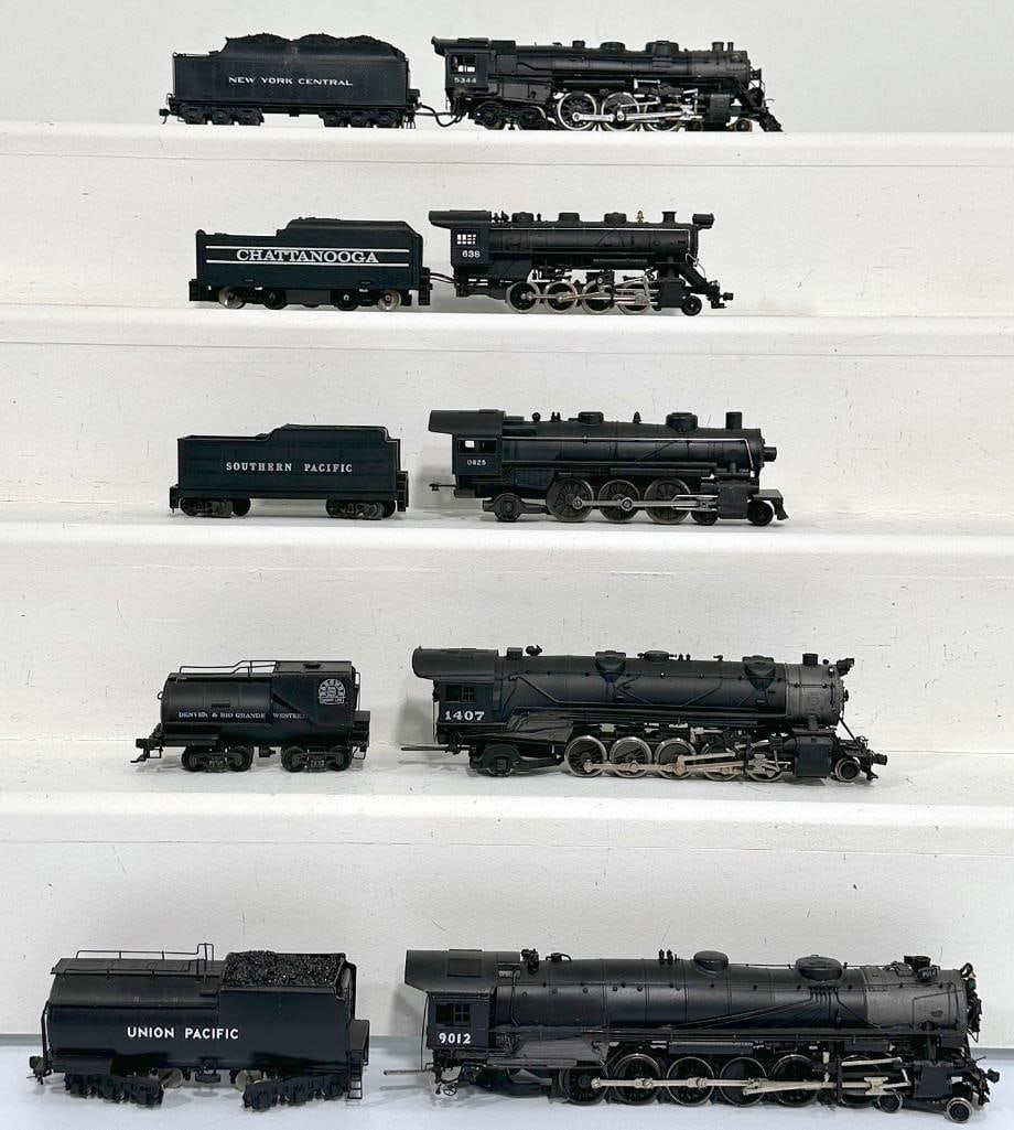 Unknown Manufacturer Brass and Plastic HO Scale Five Assorted Locomotives and Five Assorted Tenders (1 of 8)