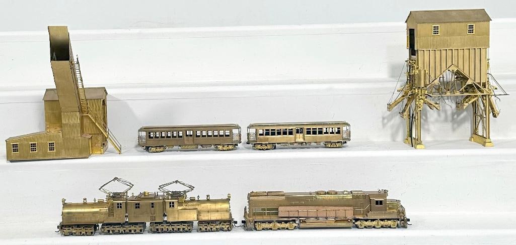 Unknown Manufacturer/Alco NJ Custom Brass HO Scale Bipolar Electric/Switcher/Two Old Time Trolleys (1 of 18)