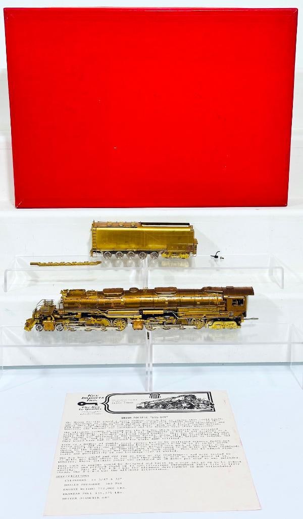 Key Imports Brass HO Scale 4 - 8 - 8 - 4 Union Pacific Big Boy Locomotive and Tender: Key Imports Brass HO Scale 4 - 8 - 8 - 4 Union Pacific Big Boy Locomotive and Tender, in C8 or better and with its original box.