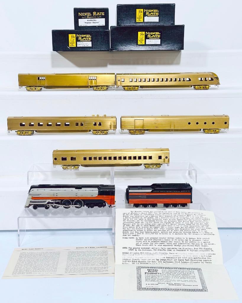 Nickel Plate Products Brass HO Scale Hiawatha Hudson Class F - 7 Loco/Hiawatha Observation Car (1 of 10)