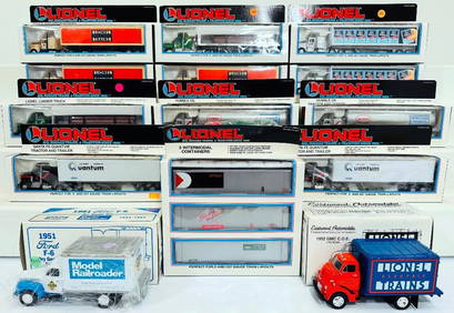 Lionel Modern O Gauge Tractor and Trailer Boxed X11/3 Intermodal Containers /1951 Ford Dry Goods Van (1 of 8)