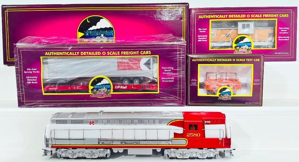 MTH Modern O Gauge Santa Fe FM Trainmaster Diesel PS 1.0 Boxed/Canadian National Diecast Test Car (1 of 7)
