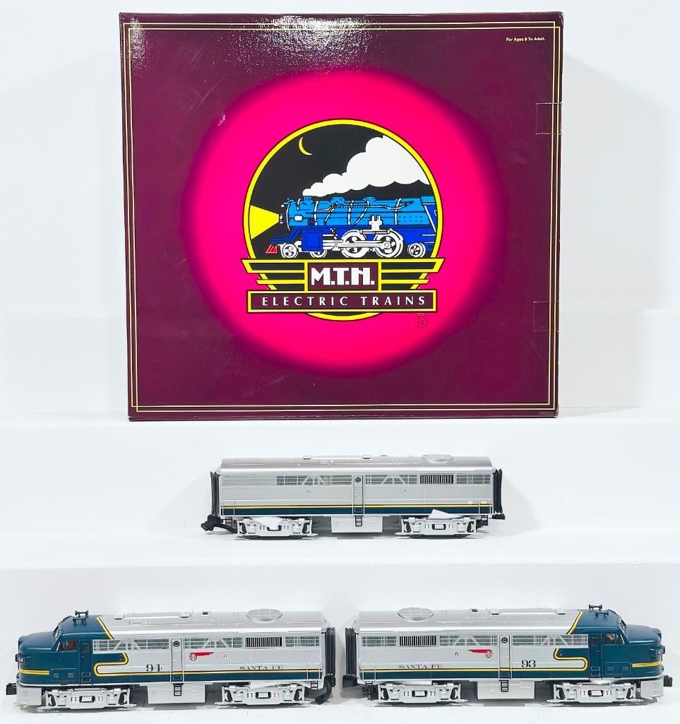 MTH Modern O Gauge Santa Fe FA - 2 ABA Diesel Engine Set with PS 2.0 Boxed (1 of 10)