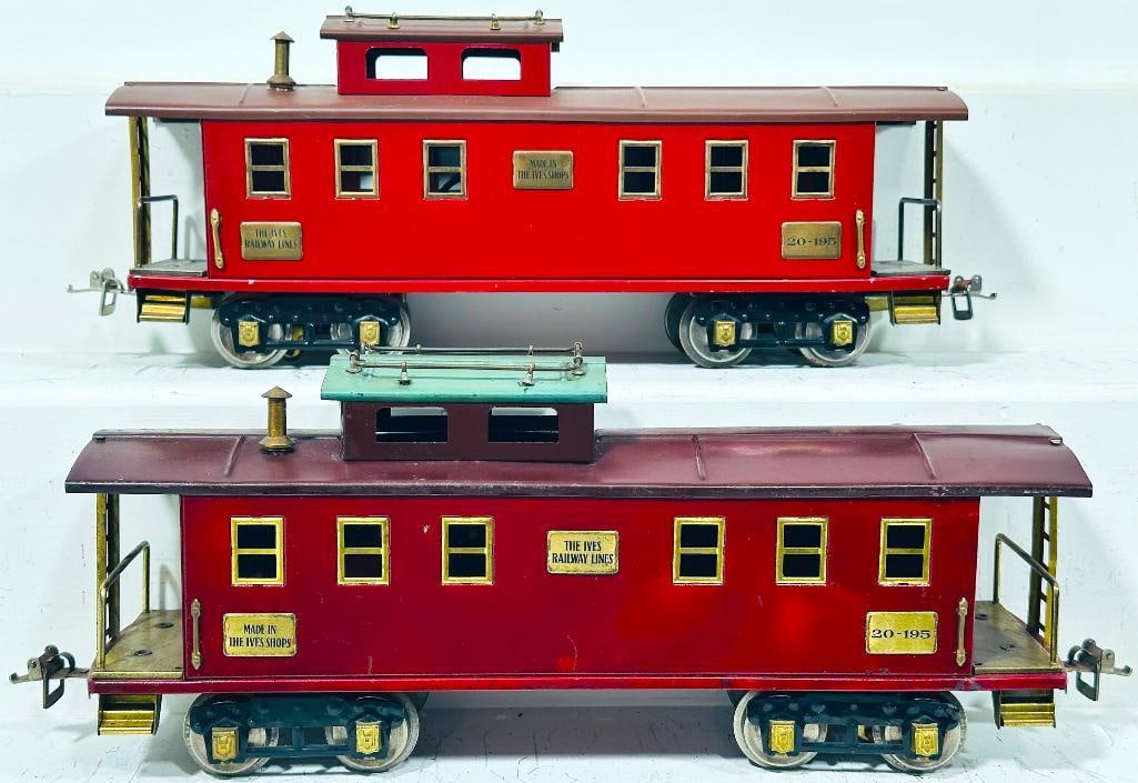 Ives Prewar Wide Gauge 20 - 195 American Flyer Style Cabooses X2 (1 of 6)
