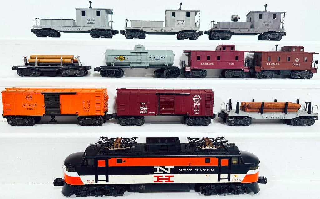 Lionel Postwar O Gauge 2350 New Haven and Ten (10) Assorted Freight Cars (1 of 8)