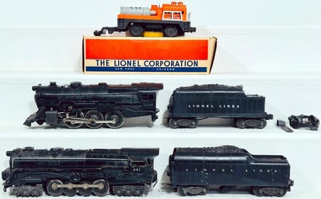 Lionel Prewar O Gauge 2025 Black Locomotive and 2466 WX Black Tender-681 Black Locomotive and 2046