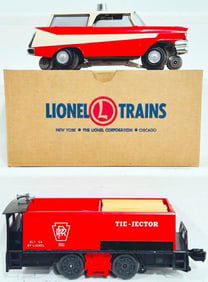 Lionel Postwar O Gauge 68 Motorized Unit Boxed and 5511 Tie-Jector small Motorized Unit