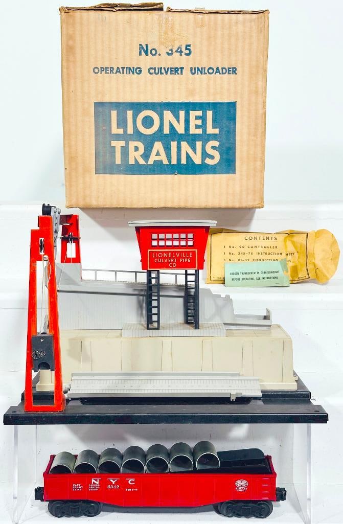 Lionel Postwar O Gauge 345 Operating Culvert Unloader Boxed (1 of 13)
