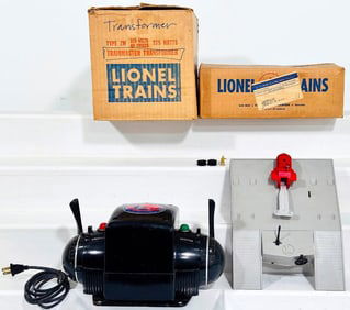 Lionel Postwar O Gauge Type ZW Transformer and 460 Piggyback Transportation Set