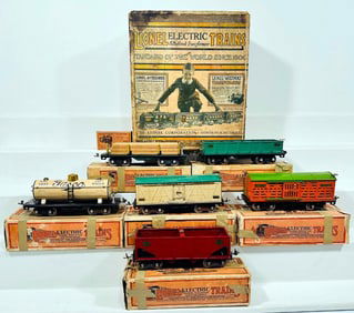 Lionel Prewar Standard Gauge 354 Set with Six (6) Assorted Freight Cars