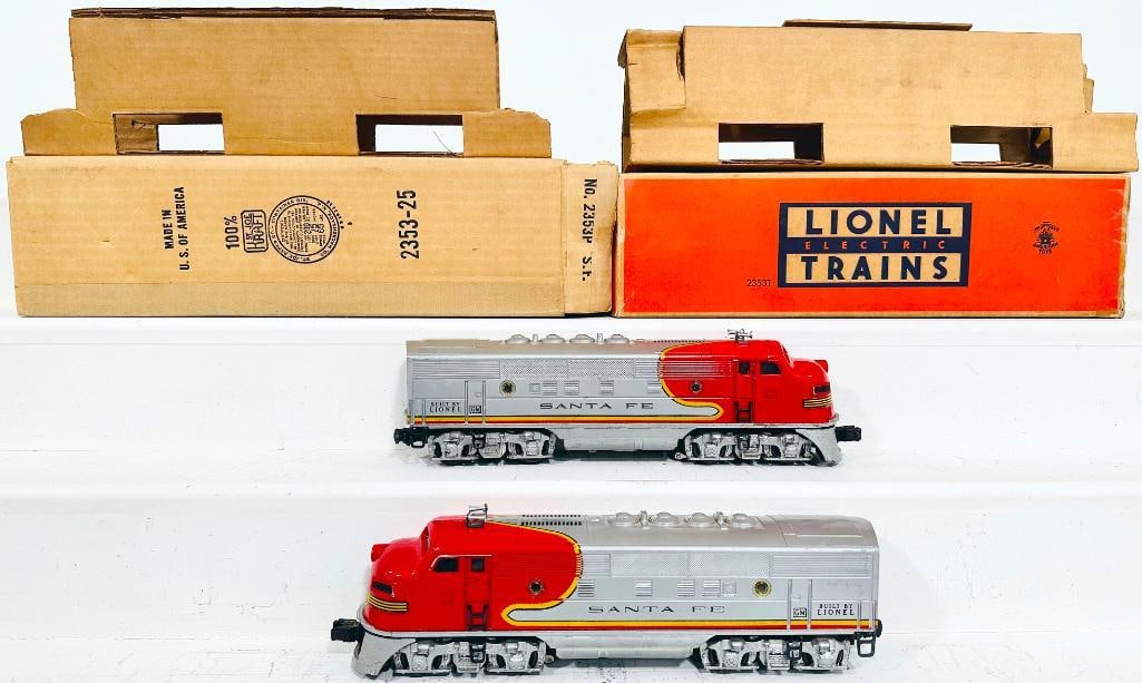 Lionel Postwar O Gauge 2353 Santa Fe A - A  F - 3 Diesel Units (1 of 14)