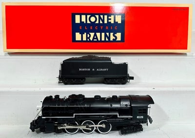 Lionel Modern O Gauge B&A Hudson and Tender with Rail Sounds II TM #6 - 18042 Boxed