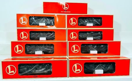 Lionel Modern O Gauge Eight (8) Assorted NYC and Pullman Heavyweight Passenger Cars Boxed