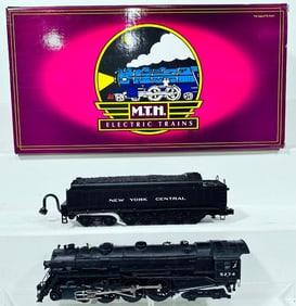 MTH Modern O Gauge New York Central 4 - 6 - 4 J-1e PT Hudson Steam Loco and Tender with PS 2.0 Boxed
