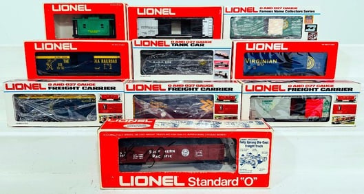 Lionel Modern O Gauge Ten (10) Assorted Freight Cars