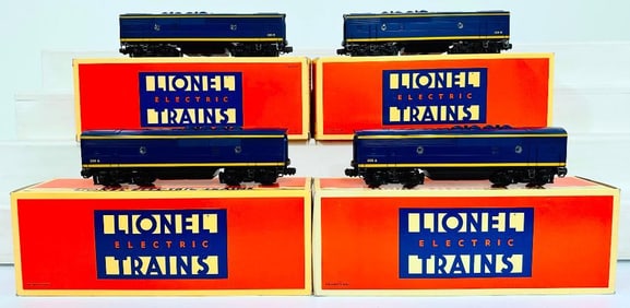 Lionel Modern O Gauge Santa Fe F-3B Unit Boxed X2 and ATSF F-3 B Unit with Rail Sounds II TM Boxed