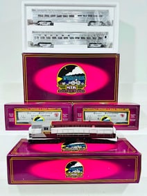MTH Modern O Gauge New York Central Empire State Express 70 foot scale Aluminum Sleeper/Diner Set