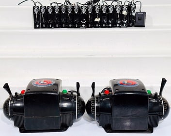 Lionel Postwar O Gauge Type ZW Transformer X2 with Multiple Switch Controllers