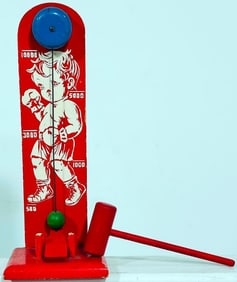 Lionel Prewar Wood Hammer and Gong Toy