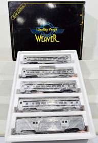 Weaver Models Modern O Gauge 5 Car Aluminum Canadian Pacific Passenger Set Boxed