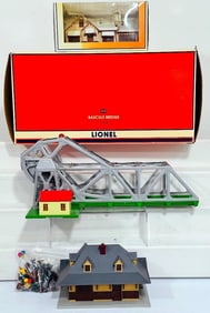 Lionel Modern O Gauge 313 Bascule Bridge Boxed - Deluxe Holiday House Boxed and Unknown Manufacturer