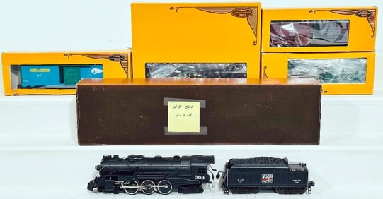 Lionel Modern O Gauge Western Pacific 4-6-4 Loco & Tender-Operating Barrel Car-Northern Pacific Cars