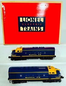 Lionel Modern O Gauge Santa Fe F3 A-A Units Boxed