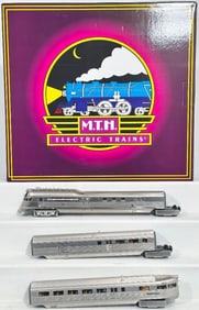 MTH Modern O Gauge Flying Yankee Pioneer Zephyr Diesel Passenger Set with PS 2.0 Boxed