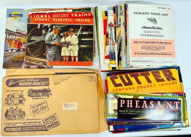 Toy Train Original Catalogs primarily Lionel