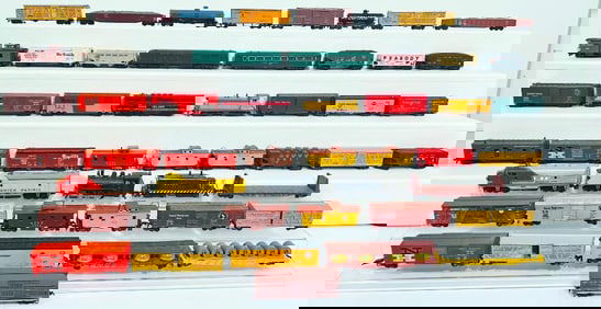 Marx Postwar O Gauge 752 Lithograph Tank Car - Assorted HO Scale Passenger Cars and Freights