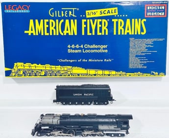 American Flyer Lionel Modern S Gauge 4-6-6-4 Union Pacific Challenger Steam Locomotive and Tender