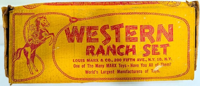 Marx Western Ranch Set Boxed/Commodore Vanderbilt Freight Set Boxed/NYC 490 plastic Loco