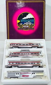 MTH Modern O Gauge Santa Fe El Capitan Aluminum 4 Car Passenger Set