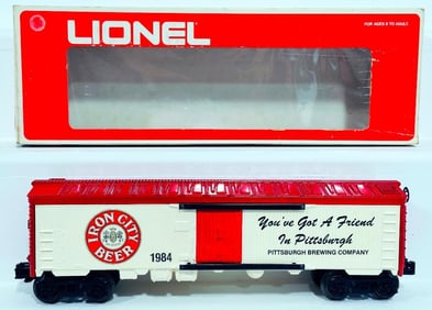 Lionel Modern O Gauge Iron City Beer 1984 Box Car