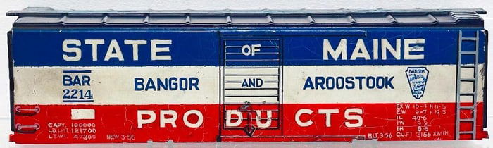 Marx Postwar O Gauge State of Maine Box Car Factory Prototype Hand Painted