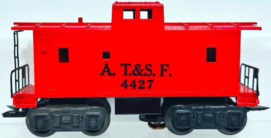 Marx Postwar O Gauge AT&SF red Caboose Factory Prototype
