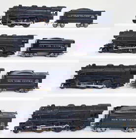 Marx Postwar O Gauge Four (4) Assorted 999 Black Locomotives and Tenders (1 of 9)