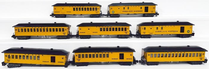 American Flyer Postwar S Gauge Eight (8) Assorted Old-fashioned Passenger Cars