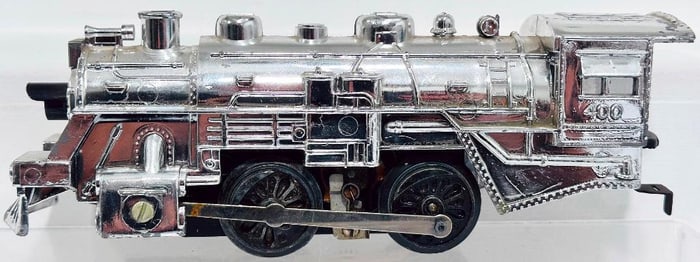 Marx Postwar O Gauge 400 Chrome Locomotive