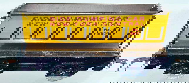 Marx Postwar O Gauge New York Central Side Dumping Car 4 Wheel 10 Factory Archives (1 of 6)