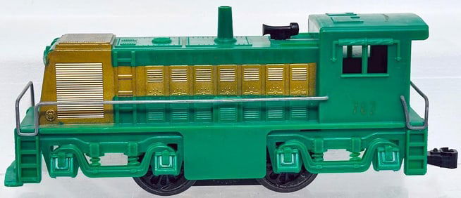 Marx Postwar O Gauge Western Pacific Green 4 Wheel Switcher