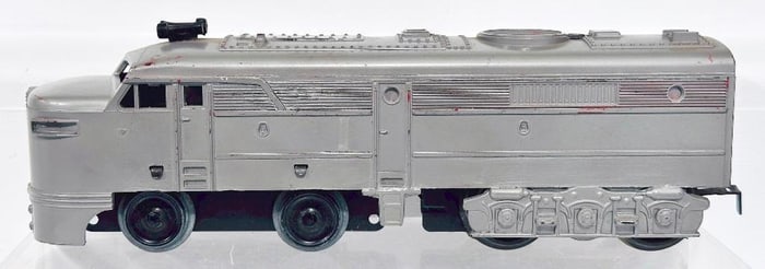 Marx Postwar O Gauge Unmarked gray Powered A Diesel Unit Factory Prototypes