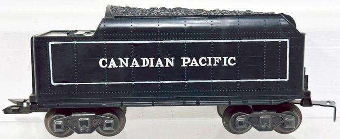 Marx Postwar O Gauge Canadian Pacific Black Tender Factory Prototype