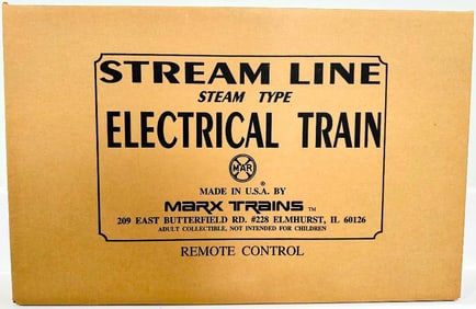Marx Modern O Gauge US Army Locomotive and Tender and US Medical Unit Transport Car