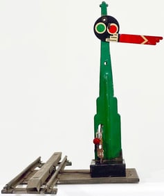 Marx Prewar O Gauge Mechanical Semaphore and Track Trip Factory Prototypes