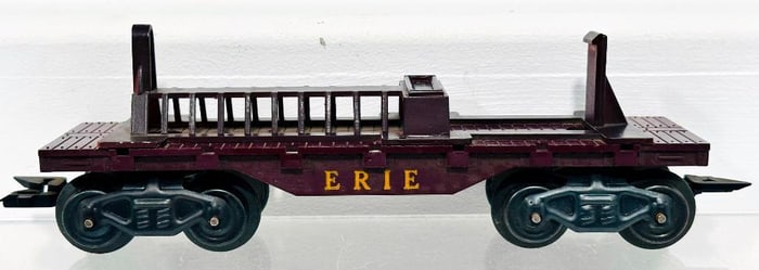 Marx Postwar O Gauge Flat Car with structure on top Factory Prototype