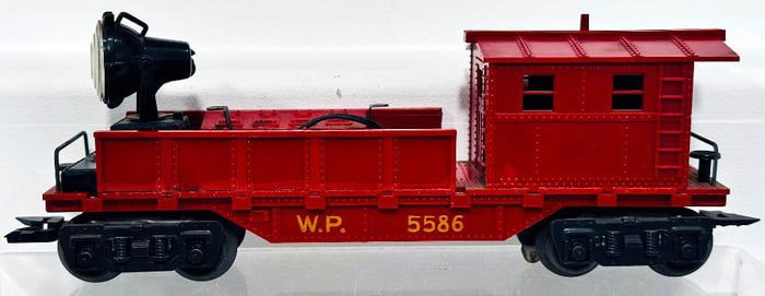 Marx Postwar O Gauge Work Caboose with Searchlight Factory Prototype