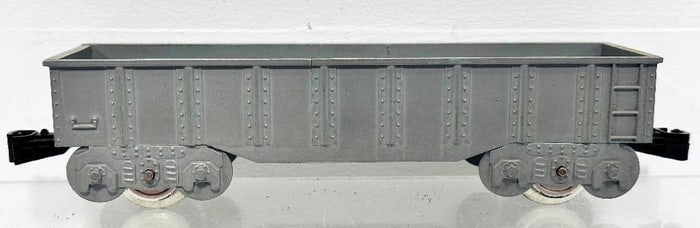 Marx Postwar O Gauge Gray Plastic 4 wheel Gondola Factory Prototype