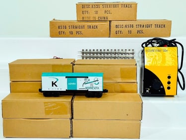 K-Line Modern O Gauge Loves Minnesota Box Car Boxed X8/120 Watt Variable Voltage Transformer